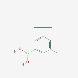 molecular formula C11H17BO2 B067400 (3-(tert-Butyl)-5-methylphenyl)boronic acid CAS No. 193905-93-0