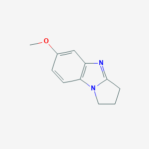 molecular formula C11H12N2O B067403 6-methoxy-2,3-dihydro-1H-pyrrolo[1,2-a]benzimidazole CAS No. 181995-80-2