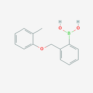 molecular formula C14H15BO3 B067407 2-[(2-甲基苯氧基)甲基]苯硼酸 CAS No. 170924-68-2