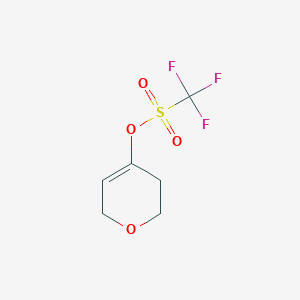 molecular formula C6H7F3O4S B067416 3,6-dihydro-2H-pyran-4-yl trifluoromethanesulfonate CAS No. 188975-30-6