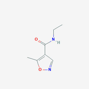 molecular formula C7H10N2O2 B067417 N-Ethyl-5-methylisoxazole-4-carboxamide CAS No. 167538-15-0
