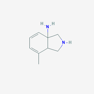 7-Methyl-2,3,3a,7a-tetrahydro-1H-isoindol-3a-amine