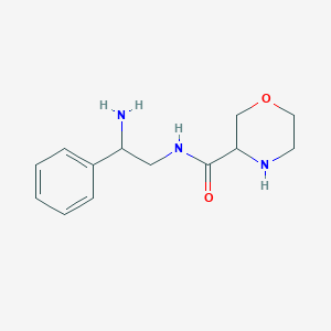 molecular formula C13H19N3O2 B6743686 N-(2-amino-2-phenylethyl)morpholine-3-carboxamide 