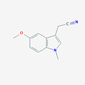 molecular formula C12H12N2O B067459 (5-Methoxy-1-methyl-1H-indol-3-YL)acetonitrile CAS No. 176688-98-5