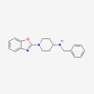 molecular formula C19H21N3O B6747313 1-(1,3-benzoxazol-2-yl)-N-benzylpiperidin-4-amine 