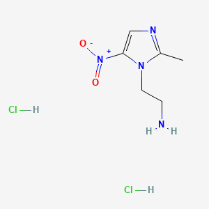 molecular formula C6H12Cl2N4O2 B6747417 1-(2-Aminoethyl)-2-methyl-5-nitroimidazole dihydrochloride 