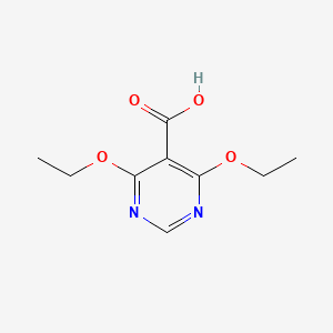 molecular formula C9H12N2O4 B6747536 4,6-Diethoxypyrimidine-5-carboxylic acid 