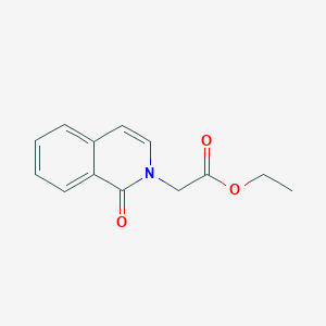 molecular formula C13H13NO3 B6747542 Ethyl 2-(1-oxoisoquinolin-2-yl)acetate 