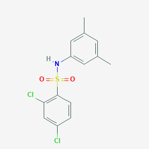 molecular formula C14H13Cl2NO2S B6747603 2,4-dichloro-N-(3,5-dimethylphenyl)benzene-1-sulfonamide 