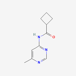molecular formula C10H13N3O B6747613 N-(6-methylpyrimidin-4-yl)cyclobutanecarboxamide 