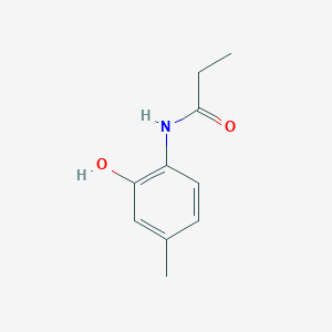 molecular formula C10H13NO2 B6747618 N-(2-hydroxy-4-methylphenyl)propionamide 