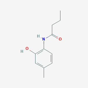 molecular formula C11H15NO2 B6747619 N-(2-hydroxy-4-methylphenyl)butanamide 