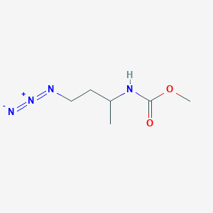 molecular formula C6H12N4O2 B067477 methyl N-(4-azidobutan-2-yl)carbamate CAS No. 177489-84-8