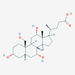 molecular formula C24H40O6 B067514 3α,7α,12α,19-四羟基-5β-胆烷-24-酸 CAS No. 171524-64-4