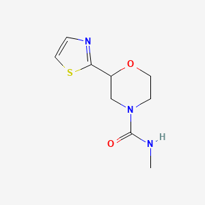 molecular formula C9H13N3O2S B6752528 N-methyl-2-(1,3-thiazol-2-yl)morpholine-4-carboxamide 