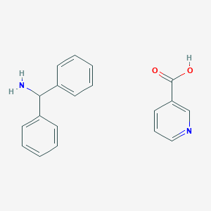 Benzenemethanamine, alpha-phenyl-, 3-pyridinecarboxylate