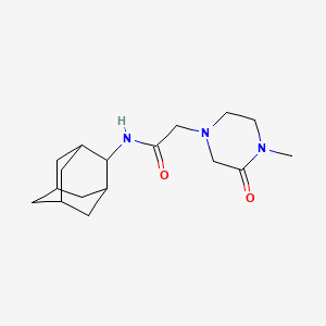 molecular formula C17H27N3O2 B6753514 N-(2-adamantyl)-2-(4-methyl-3-oxopiperazin-1-yl)acetamide 