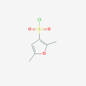molecular formula C6H7ClO3S B067568 2,5-dimethylfuran-3-sulfonyl Chloride CAS No. 166964-26-7