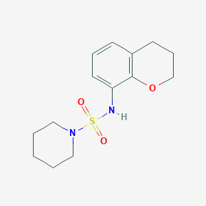 molecular formula C14H20N2O3S B6756947 N-(3,4-dihydro-2H-chromen-8-yl)piperidine-1-sulfonamide 