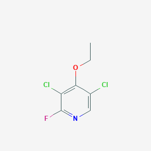 molecular formula C7H6Cl2FNO B067575 3,5-Dichloro-4-ethoxy-2-fluoropyridine CAS No. 175965-86-3