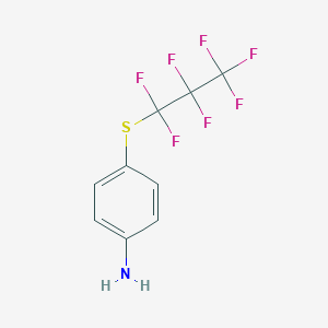 4-(Heptafluoropropylthio)aniline