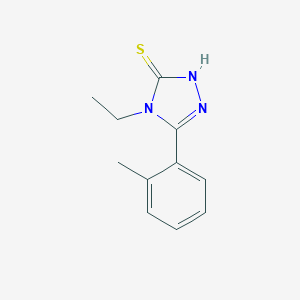4-ethyl-5-(2-methylphenyl)-4H-1,2,4-triazole-3-thiol