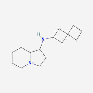 molecular formula C15H26N2 B6758743 N-spiro[3.3]heptan-2-yl-1,2,3,5,6,7,8,8a-octahydroindolizin-1-amine 