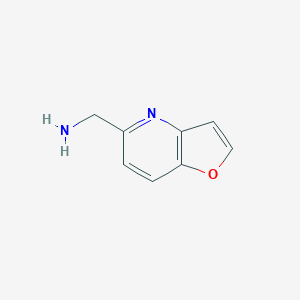 molecular formula C8H8N2O B067589 Furo[3,2-b]pyridine-5-methanamine CAS No. 193750-82-2