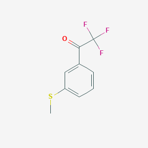 molecular formula C9H7F3OS B067594 2,2,2-Trifluoro-1-(3-(methylthio)phenyl)ethanone CAS No. 166831-66-9