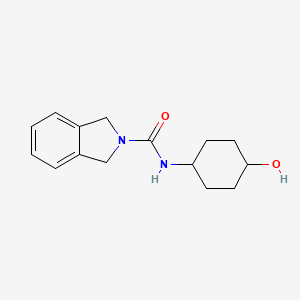 molecular formula C15H20N2O2 B6759729 N-(4-hydroxycyclohexyl)-1,3-dihydroisoindole-2-carboxamide 