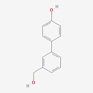 molecular formula C13H12O2 B067615 4-(3-Hydroxymethylphenyl)phenol CAS No. 191724-10-4