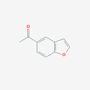 molecular formula C10H8O2 B067621 1-(Benzofuran-5-yl)ethanone CAS No. 190775-71-4
