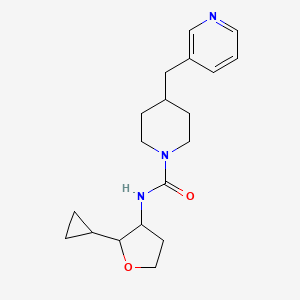 molecular formula C19H27N3O2 B6762194 N-(2-cyclopropyloxolan-3-yl)-4-(pyridin-3-ylmethyl)piperidine-1-carboxamide 