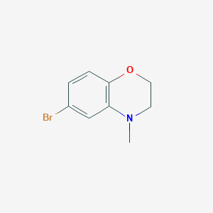 molecular formula C9H10BrNO B067623 6-Bromo-4-methyl-2,3-dihydro-1,4-benzoxazine CAS No. 188947-79-7