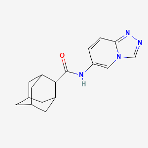 molecular formula C17H20N4O B6762477 N-([1,2,4]triazolo[4,3-a]pyridin-6-yl)adamantane-2-carboxamide 