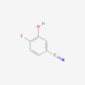 molecular formula C7H4FNO B067627 4-Fluoro-3-hydroxybenzonitrile CAS No. 186590-04-5