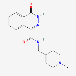 molecular formula C16H18N4O2 B6762910 N-[(1-methyl-3,6-dihydro-2H-pyridin-4-yl)methyl]-4-oxo-3H-phthalazine-1-carboxamide 