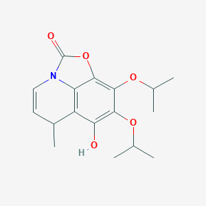 7-Hydroxy-9-methyl-5,6-di(propan-2-yloxy)-3-oxa-1-azatricyclo[6.3.1.04,12]dodeca-4,6,8(12),10-tetraen-2-one