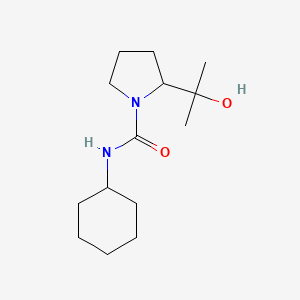 molecular formula C14H26N2O2 B6763715 N-cyclohexyl-2-(2-hydroxypropan-2-yl)pyrrolidine-1-carboxamide 