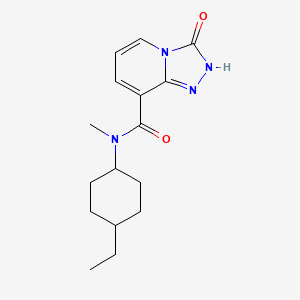 molecular formula C16H22N4O2 B6764396 N-(4-ethylcyclohexyl)-N-methyl-3-oxo-2H-[1,2,4]triazolo[4,3-a]pyridine-8-carboxamide 