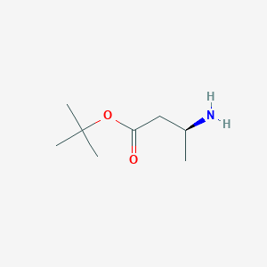 molecular formula C8H17NO2 B067648 tert-butyl (3S)-3-aminobutanoate CAS No. 161105-54-0