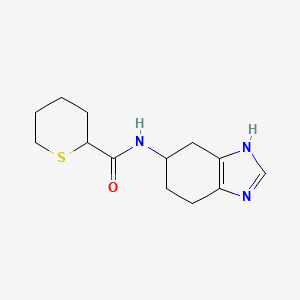 molecular formula C13H19N3OS B6765201 N-(4,5,6,7-tetrahydro-3H-benzimidazol-5-yl)thiane-2-carboxamide 