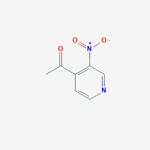 molecular formula C7H6N2O3 B067658 1-(3-Nitropyridin-4-yl)ethanone CAS No. 161871-65-4