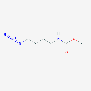 molecular formula C7H14N4O2 B067659 methyl N-(5-azidopentan-2-yl)carbamate CAS No. 177489-88-2