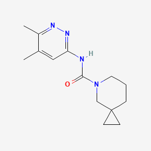 molecular formula C14H20N4O B6767816 N-(5,6-dimethylpyridazin-3-yl)-5-azaspiro[2.5]octane-5-carboxamide 