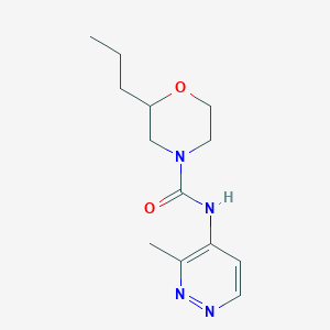 molecular formula C13H20N4O2 B6769020 N-(3-methylpyridazin-4-yl)-2-propylmorpholine-4-carboxamide 