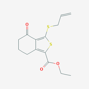 Ethyl 3-(allylthio)-4-oxo-4,5,6,7-tetrahydrobenzo[c]thiophene-1-carboxylate