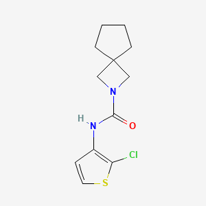 molecular formula C12H15ClN2OS B6771276 N-(2-chlorothiophen-3-yl)-2-azaspiro[3.4]octane-2-carboxamide 