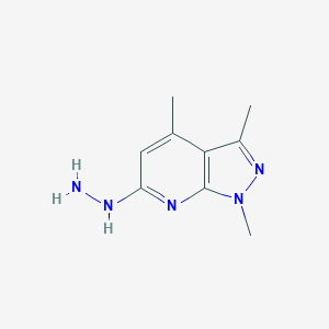 6-hydrazino-1,3,4-trimethyl-1H-pyrazolo[3,4-b]pyridine
