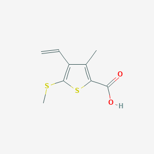 3-Methyl-5-(methylthio)-4-vinylthiophene-2-carboxylic acid
